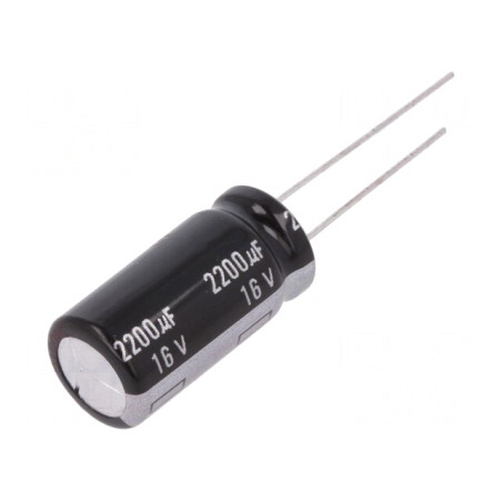 Condensator Electrolitic THT 2200uF 16V 12.5x25mm | Electronic-mag.ro | Componente Electronice