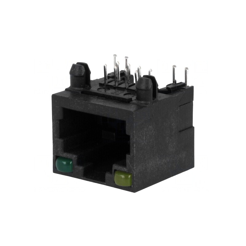 Soclu RJ45 cu LED 8p8c THT | Electronic-mag.ro | Componente Electronice Soclu RJ45 cu LED 8p8c THT | Electronic-mag.ro | Componente Electronice