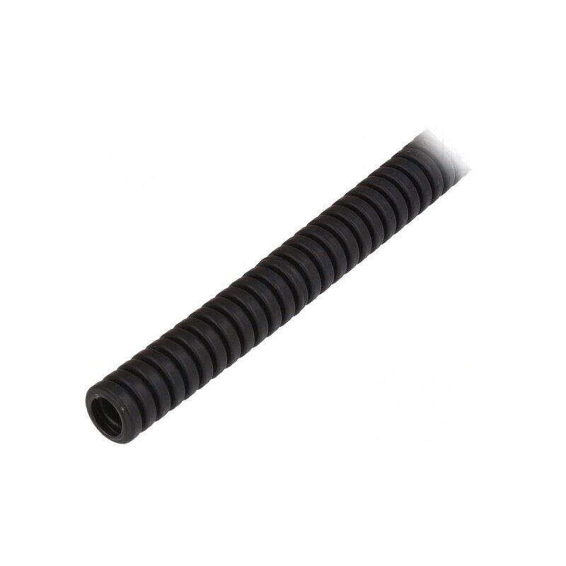 Tub de protecție poliamidă neagră 10mm 20-90°C | Electronic-mag.ro | Componente Electronice