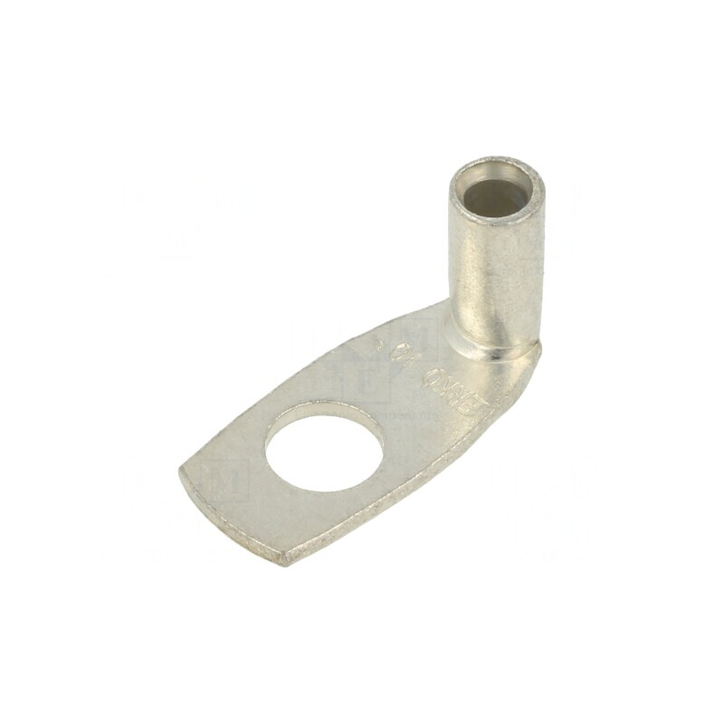 Vârf inelar tubular M8 pentru cablu 10mm2 unghi 90° | Electronic-mag.ro | Componente Electronice