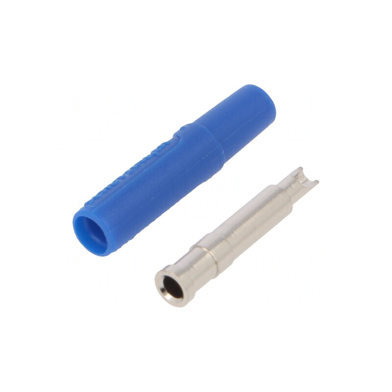Soclu banană 2mm 10A albastru | Electronic-mag.ro | Componente Electronice