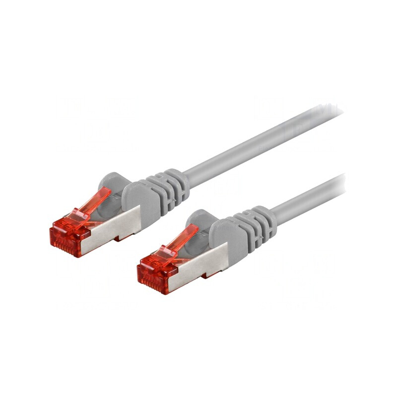 Patch Cord S/FTP Cat6 0.25m Gri PVC | Electronic-mag.ro | Componente Electronice