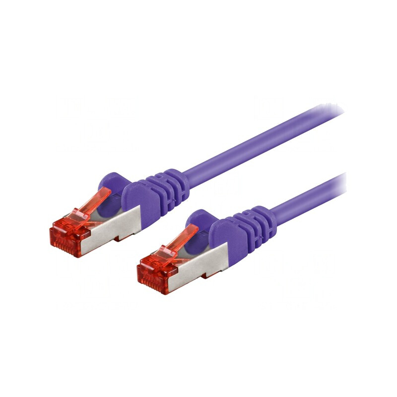Patch Cord S/FTP Cat6 Violet 0.25m | Electronic-mag.ro | Componente Electronice