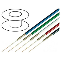 Cablu coaxial RGB75 albastru 100m 2,8mm OFC PVC | Electronic-mag.ro | Componente Electronice