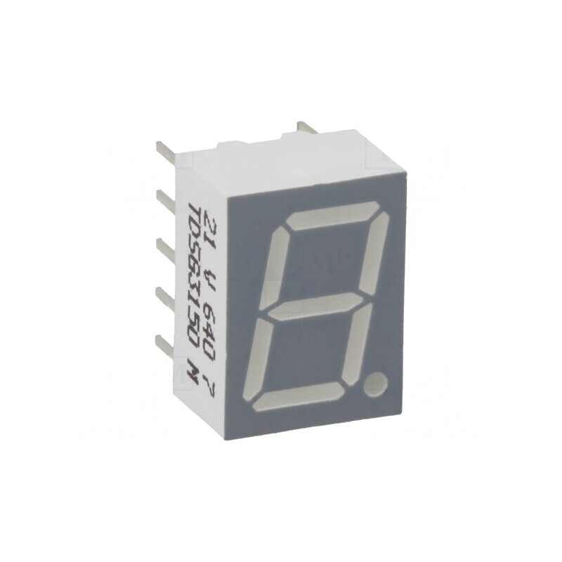 Afișaj LED 7 Segmente 10mm Verde | Electronic-mag.ro | Componente Electronice