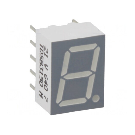 Afișaj LED 7 Segmente 10mm Verde | Electronic-mag.ro | Componente Electronice