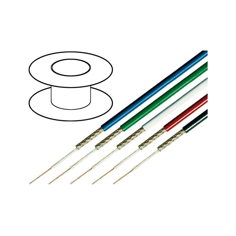 Cablu Coaxial RGB75 OFC PVC Negru 100m 2.8mm | Electronic-mag.ro | Componente Electronice
