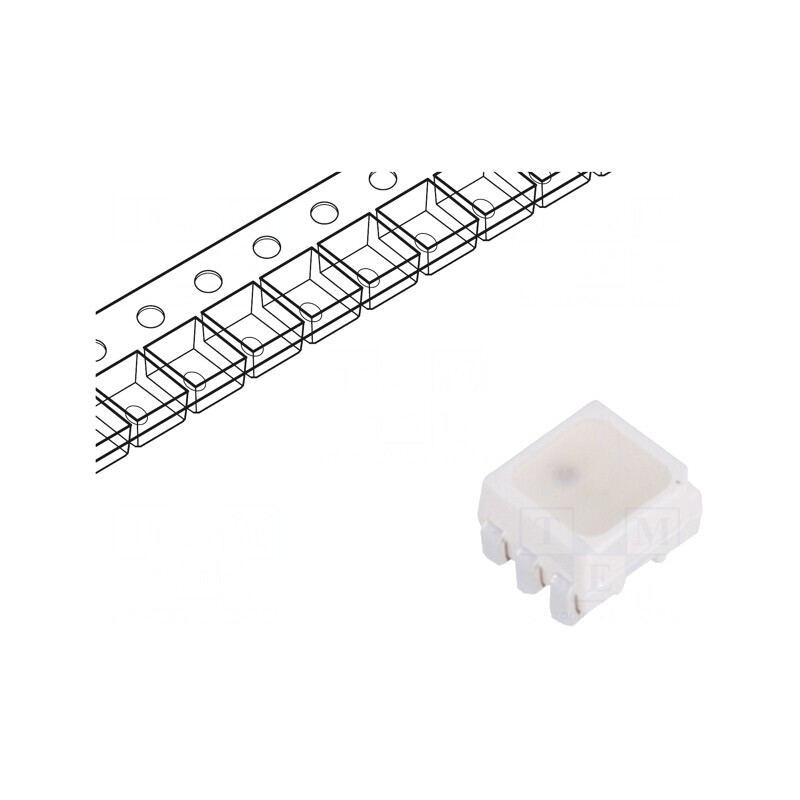 LED SMD RGB 2835 3.4x2.8mm 110° 20mA | Electronic-mag.ro | Componente Electronice