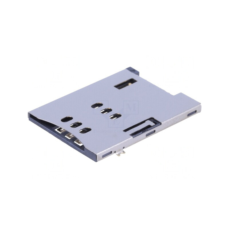 Conector pentru carduri SIM push-push cu știft de ajustare | Electronic-mag.ro | Componente Electronice Conector pentru carduri SIM push-push cu știft de ajustare | Electronic-mag.ro | Componente Electronice