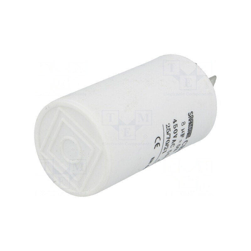 Condensator pentru Motoare 8uF 450V Ø35x60mm | Electronic-mag.ro | Componente Electronice Condensator pentru Motoare 8uF 450V Ø35x60mm | Electronic-mag.ro | Componente Electronice