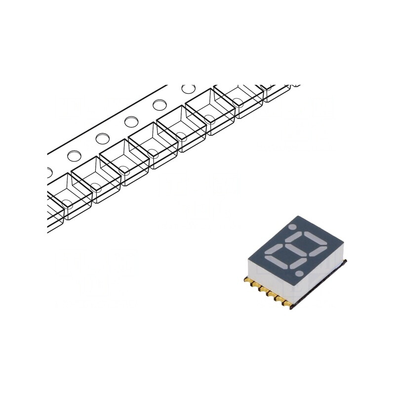 Display LED 7 Segmente 7mm Albastru Catod | Electronic-mag.ro | Componente Electronice Display LED 7 Segmente 7mm Albastru Catod | Electronic-mag.ro | Componente Electronice