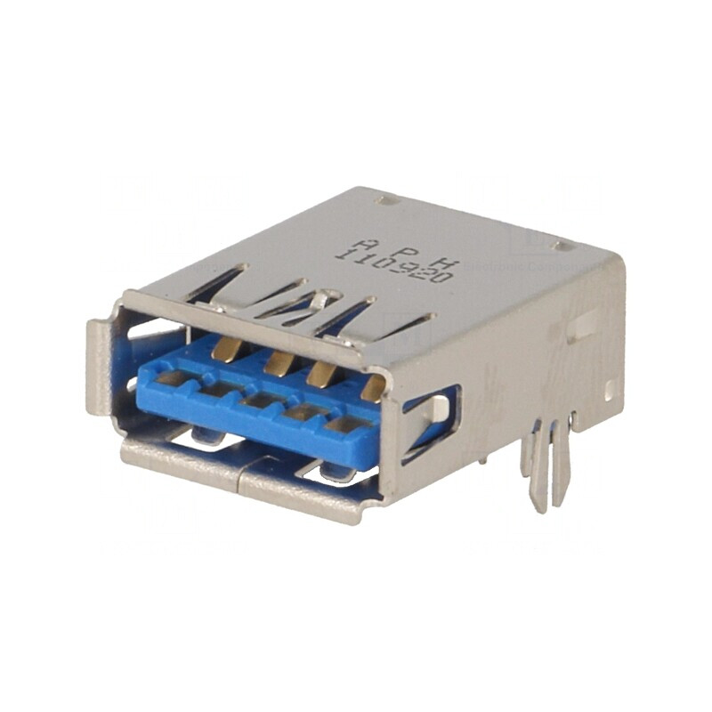 Soclu USB A PCB THT 90° Invers | Electronic-mag.ro | Componente Electronice