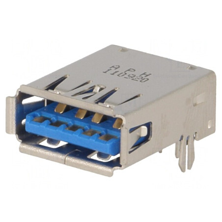 Soclu USB A PCB THT 90° Invers | Electronic-mag.ro | Componente Electronice