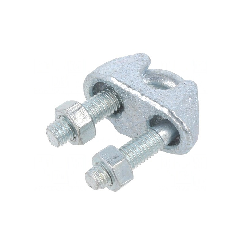 Clema prindere cablu oțel 6mm zincată | Electronic-mag.ro | Componente Electronice Clema prindere cablu oțel 6mm zincată | Electronic-mag.ro | Componente Electronice