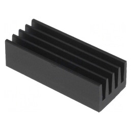 Radiator Aluminiu Negru 21x8x6mm 33K/W | Electronic-mag.ro | Componente Electronice