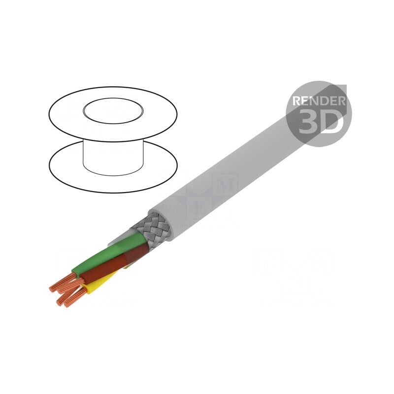 Cablu BiT LiYCY 4x0,5mm2 Ecranat Cupru Cositorit | Electronic-mag.ro | Componente Electronice