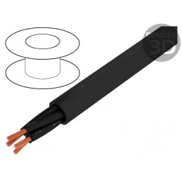Cablu electric 4x0,5mm2 neecranat negru 600V/1kV Cu litat | Electronic-mag.ro | Componente Electronice