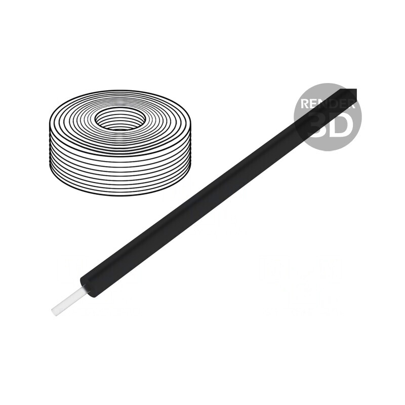 Cablu fibră optică HITRONIC® POF 2,2mm | Electronic-mag.ro | Componente Electronice