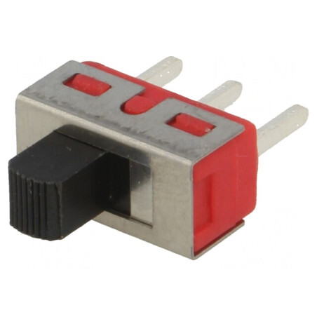 Comutator glisant 3 poziții 2A/250VAC 5A/28VDC ON-OFF-ON | Electronic-mag.ro | Componente Electronice