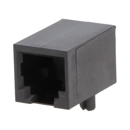 Soclu RJ12 6P6C PCB THT 90° | Electronic-mag.ro | Componente Electronice