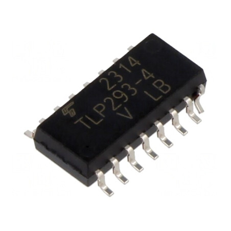 Optocuplor SMD 3,75kV 80V 50mA SO16 | Electronic-mag.ro | Componente Electronice