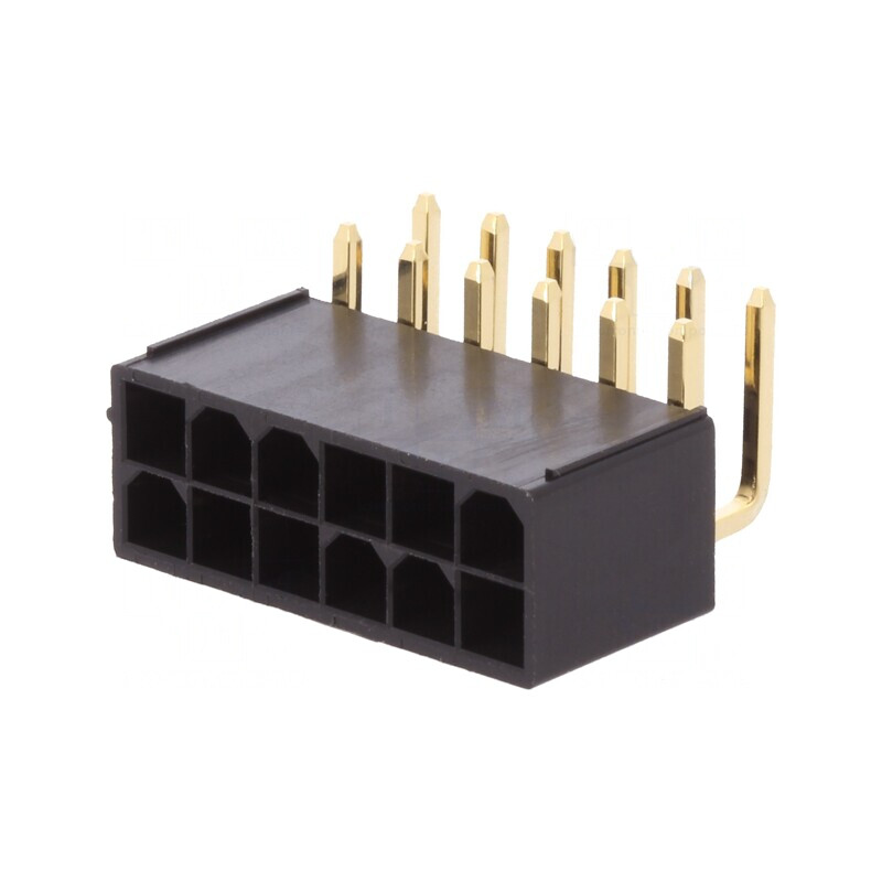 Soclu cablu-cablu/PCB Minitek Pwr 4.2 12 pini THT | Electronic-mag.ro | Componente Electronice