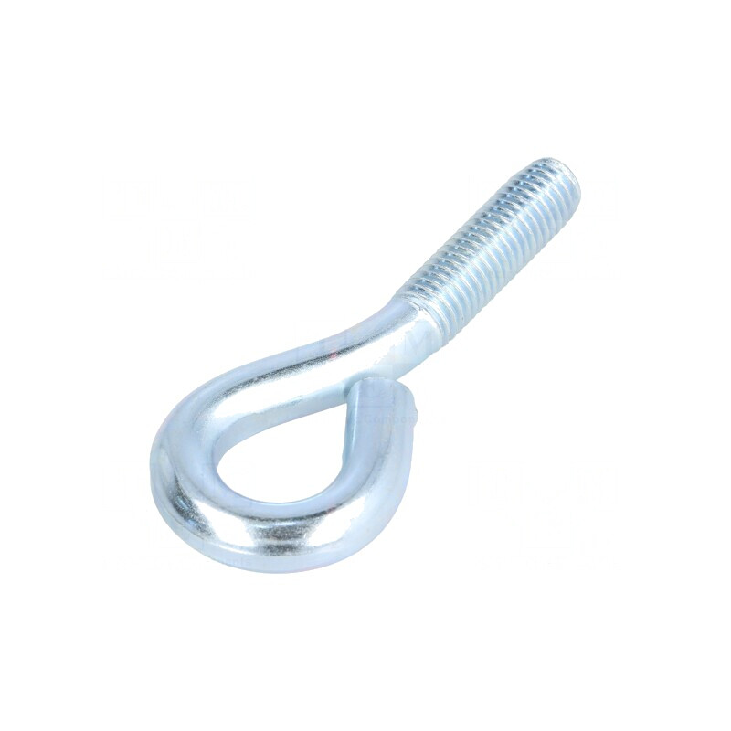 Cârlig inelar oțel zincat 80mm 32mm filet | Electronic-mag.ro | Componente Electronice