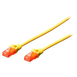 Cablu Patch U/UTP Cat6 LSZH Galben 0,5m | Electronic-mag.ro | Componente Electronice