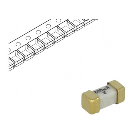 Siguranță Ultra-Rapidă 800mA 125VAC 125VDC SMD | Electronic-mag.ro | Componente Electronice
