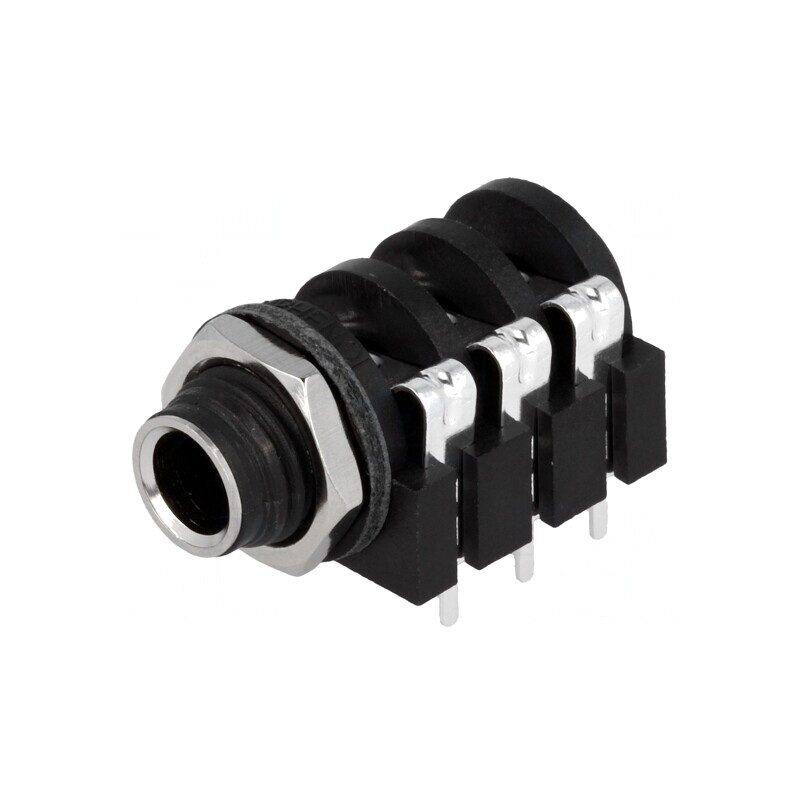 Soclu Jack 6.3mm Stereo Mamă cu Întrerupător Dublu | Electronic-mag.ro | Componente Electronice