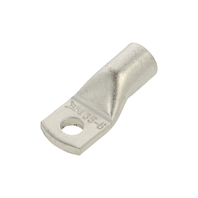 Vârf inelar tubular M6 35mm2 neizolat | Electronic-mag.ro | Componente Electronice
