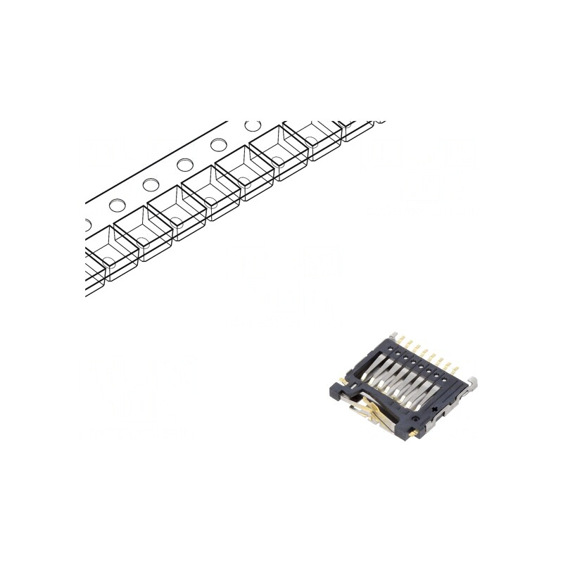 Conector microSD push-pull top mount | Electronic-mag.ro | Componente Electronice Conector microSD push-pull top mount | Electronic-mag.ro | Componente Electronice