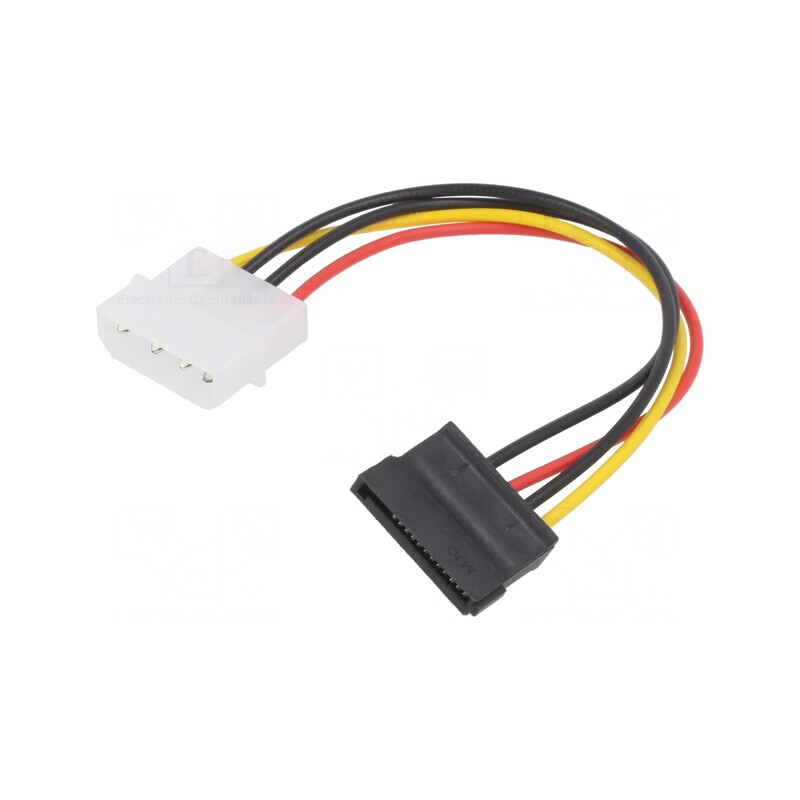 Cablu de alimentare SATA Molex la SATA 15pin 0,18m | Electronic-mag.ro | Componente Electronice Cablu de alimentare SATA Molex la SATA 15pin 0,18m | Electronic-mag.ro | Componente Electronice