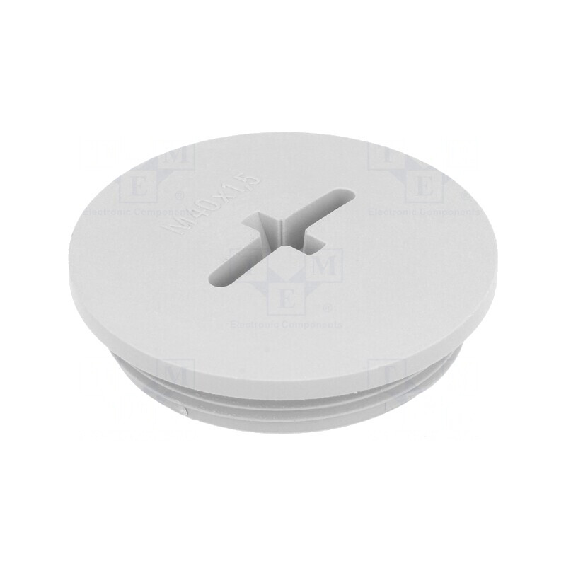 Capac de protecţie IP68 poliamidă gri 8mm | Electronic-mag.ro | Componente Electronice