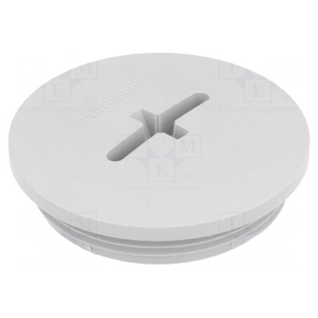 Capac de protecţie IP68 poliamidă gri 8mm | Electronic-mag.ro | Componente Electronice
