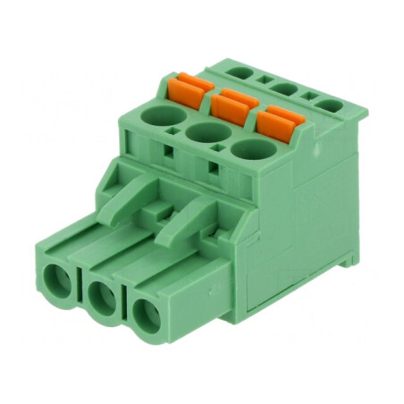 Regletă de Conexiuni Deconectabilă 3 Piste 5,08mm Mufă Mamă | Electronic-mag.ro | Componente Electronice