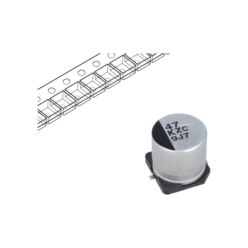 Condensator Hibrid 47uF 80VDC SMD | Electronic-mag.ro | Componente Electronice