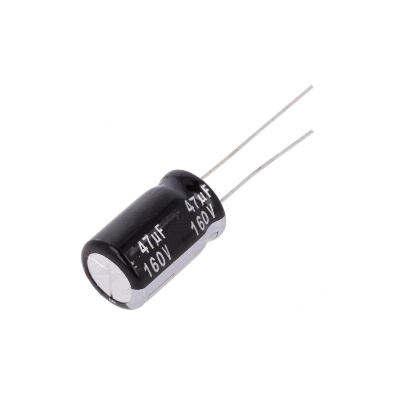 Condensator Electrolitic THT 47uF 160V 12.5x20mm | Electronic-mag.ro | Componente Electronice