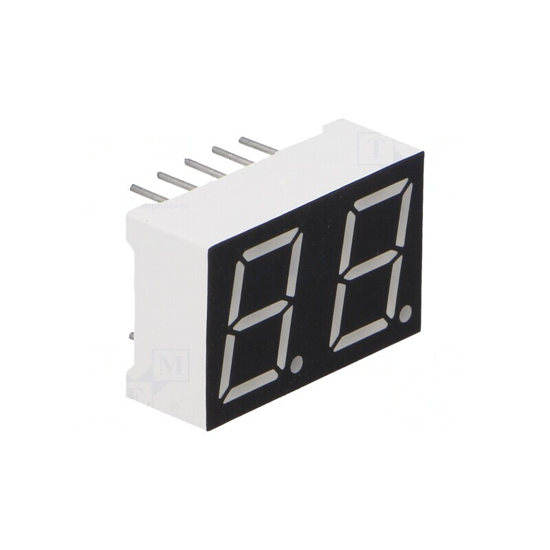 Afişaj LED 7 Segmente 10mm 2 Digiti Albastru | Electronic-mag.ro | Componente Electronice
