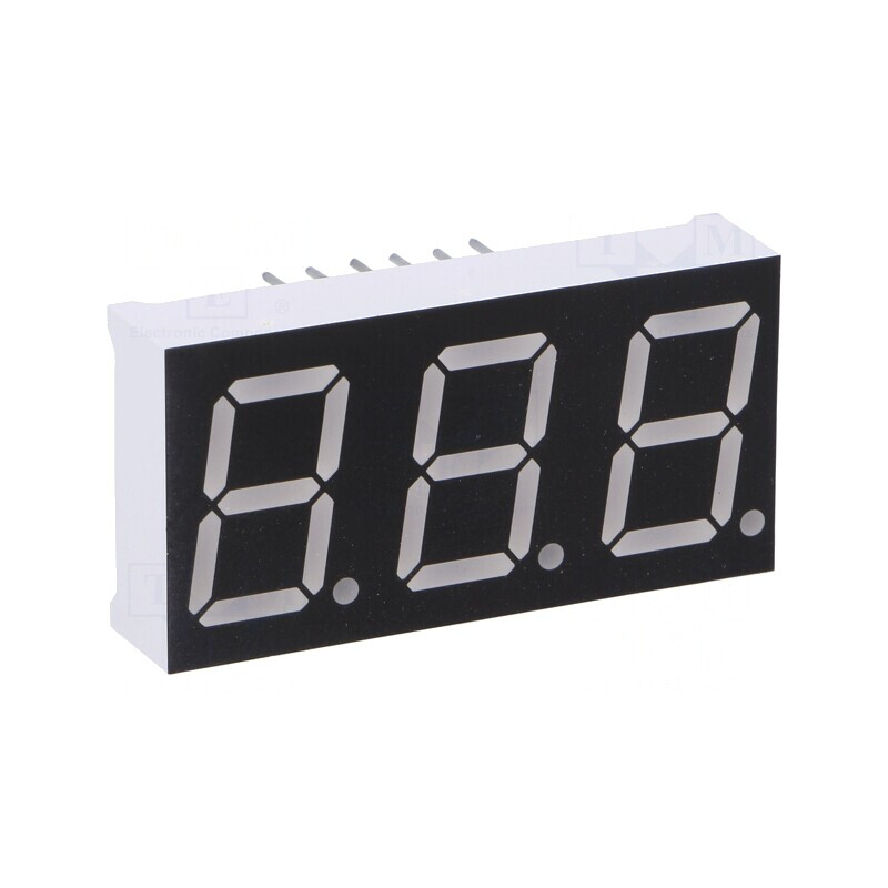 Afișaj LED 7 Segmente 14,2mm Roșu 3 Digits | Electronic-mag.ro | Componente Electronice Afișaj LED 7 Segmente 14,2mm Roșu 3 Digits | Electronic-mag.ro | Componente Electronice