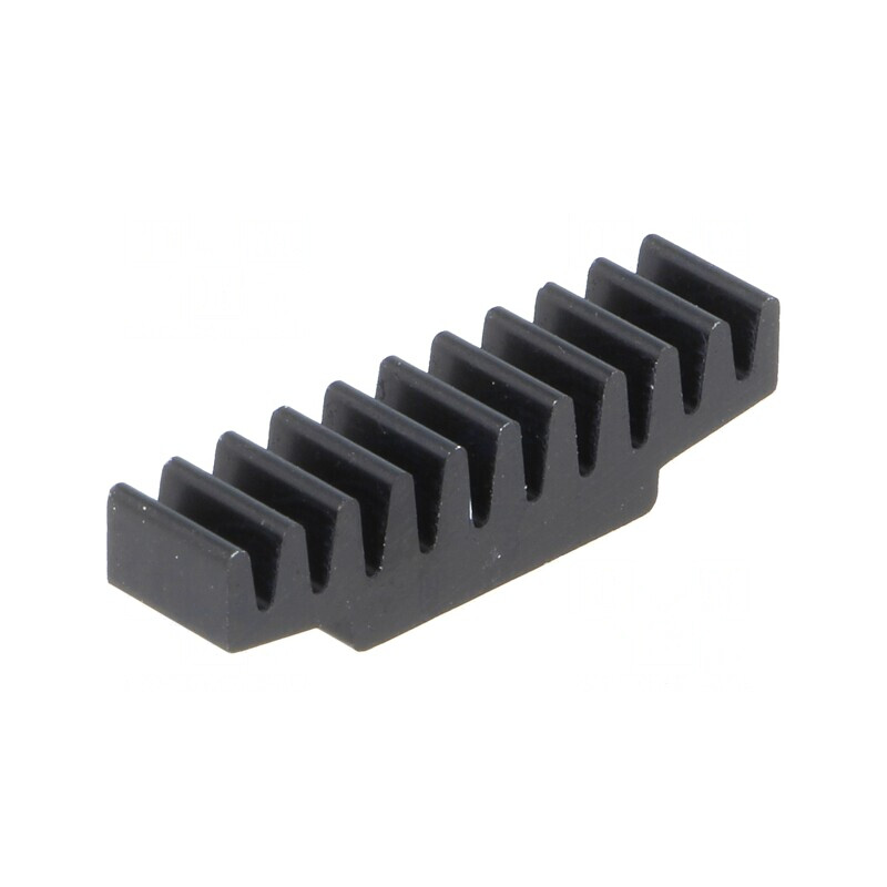 Radiator Aluminiu Negru 7x30x7.5mm | Electronic-mag.ro | Componente Electronice