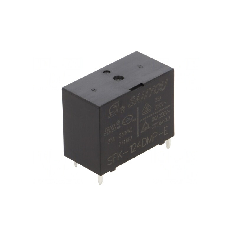 Releu electromagnetic 24VDC 25A SPST-NO SFK | Electronic-mag.ro | Componente Electronice
