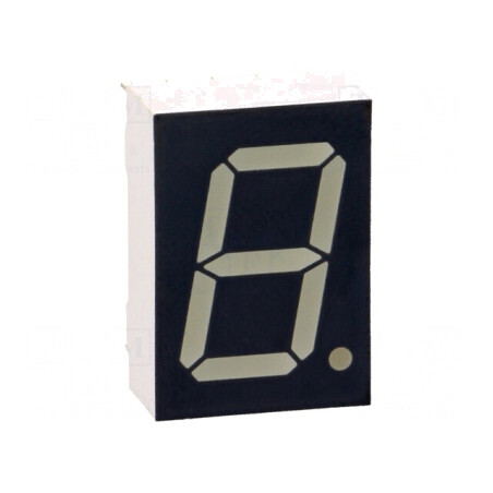 Afișaj LED 7 Segmente 13mm Portocaliu-Roșu | Electronic-mag.ro | Componente Electronice