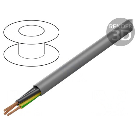 Cablu Electric YSLY-JZ 3G0,75mm2 Neecranat Gri 300V/500V | Electronic-mag.ro | Componente Electronice
