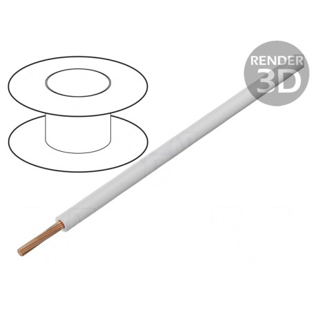 Cablu FlexiVolt-E 1x0,5mm2 Alb 500V | Electronic-mag.ro | Componente Electronice