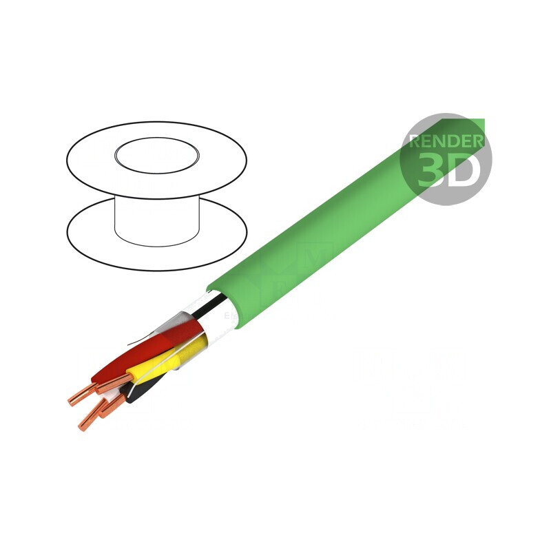 Cablu Transmisie Date 2x2x0,8mm Cu LSZH EiB/KNX | Electronic-mag.ro | Componente Electronice