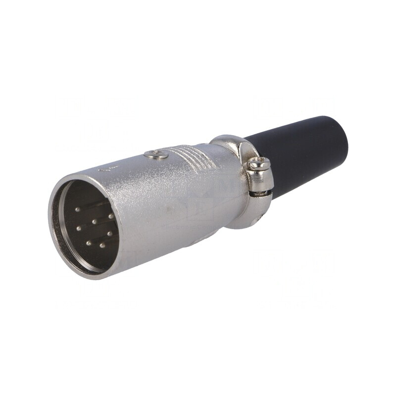 Mufă XLR Tată 7 Pin Drept Pe Cablu | Electronic-mag.ro | Componente Electronice