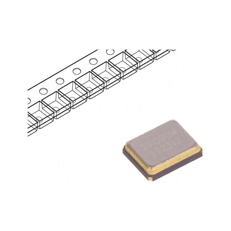 Rezonator de cuarț 30MHz 8pF SMD 3.2x2.5x0.8mm | Electronic-mag.ro | Componente Electronice Rezonator de cuarț 30MHz 8pF SMD 3.2x2.5x0.8mm | Electronic-mag.ro | Componente Electronice