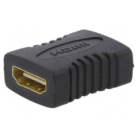Adaptor HDMI Negru Dual Soclu | Electronic-mag.ro | Componente Electronice
