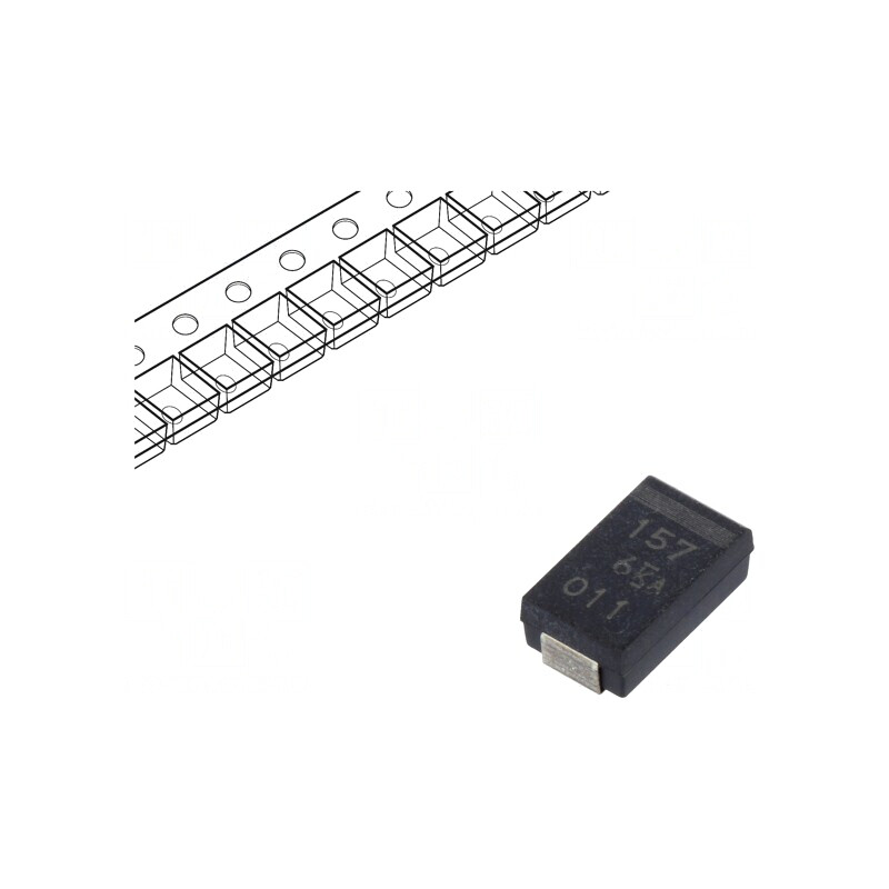 Condensator SMD Tantal-Polimer Low ESR 150uF 6V | Electronic-mag.ro | Componente Electronice